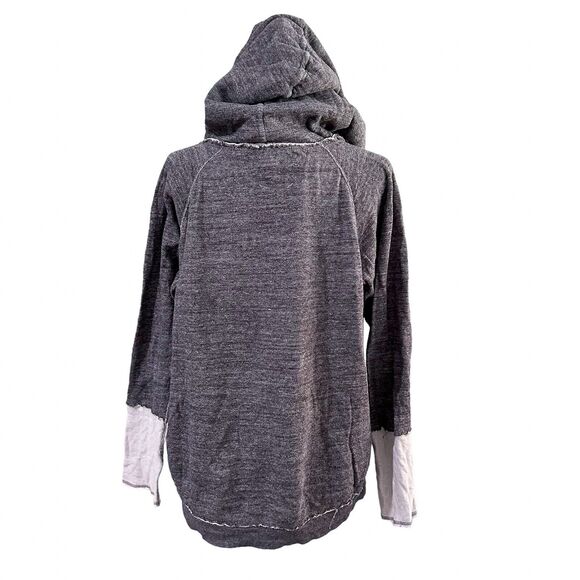 Wilfred Free Double Cloth Hoodie Large Women's Heathered Boyfriend Popover (6) - Picture 4 of 11